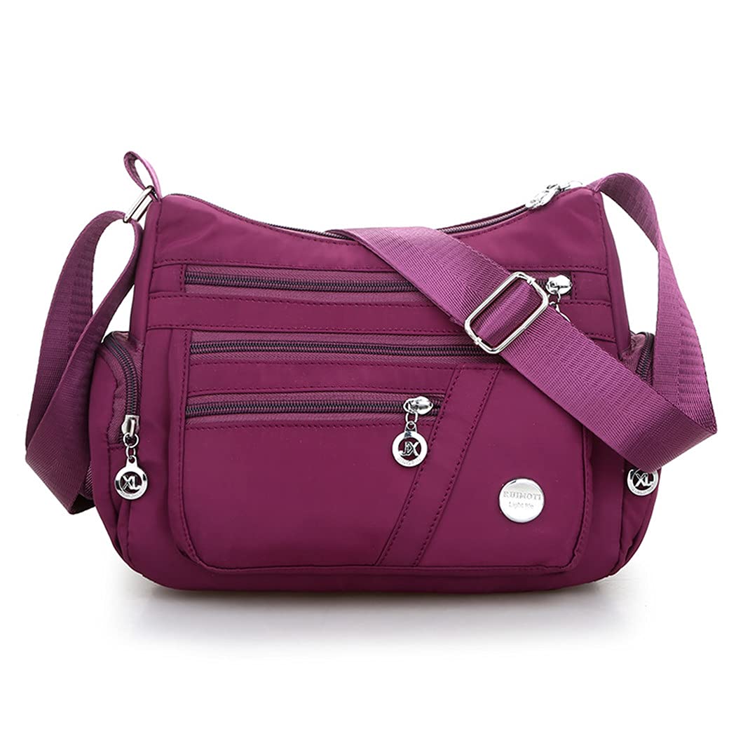 DENGSHANYANG Women's Anti-Theft Crossbody Bag - Waterproof Shoulder Messenger Purse - Lightweight Nylon Handbag for Travel, Commuting & Daily Use