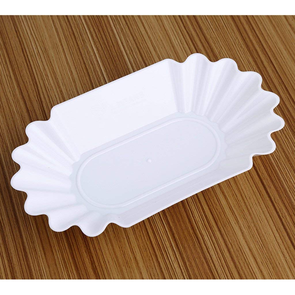 12-Piece Plastic Oval Coffee Cupping Sample Trays - Coffee Bean Tasting Dishes, Snack Plates for Baristas & Home Brewing - Perfect for Coffee Tasting, Cupping Sessions & Small Snacks Serving