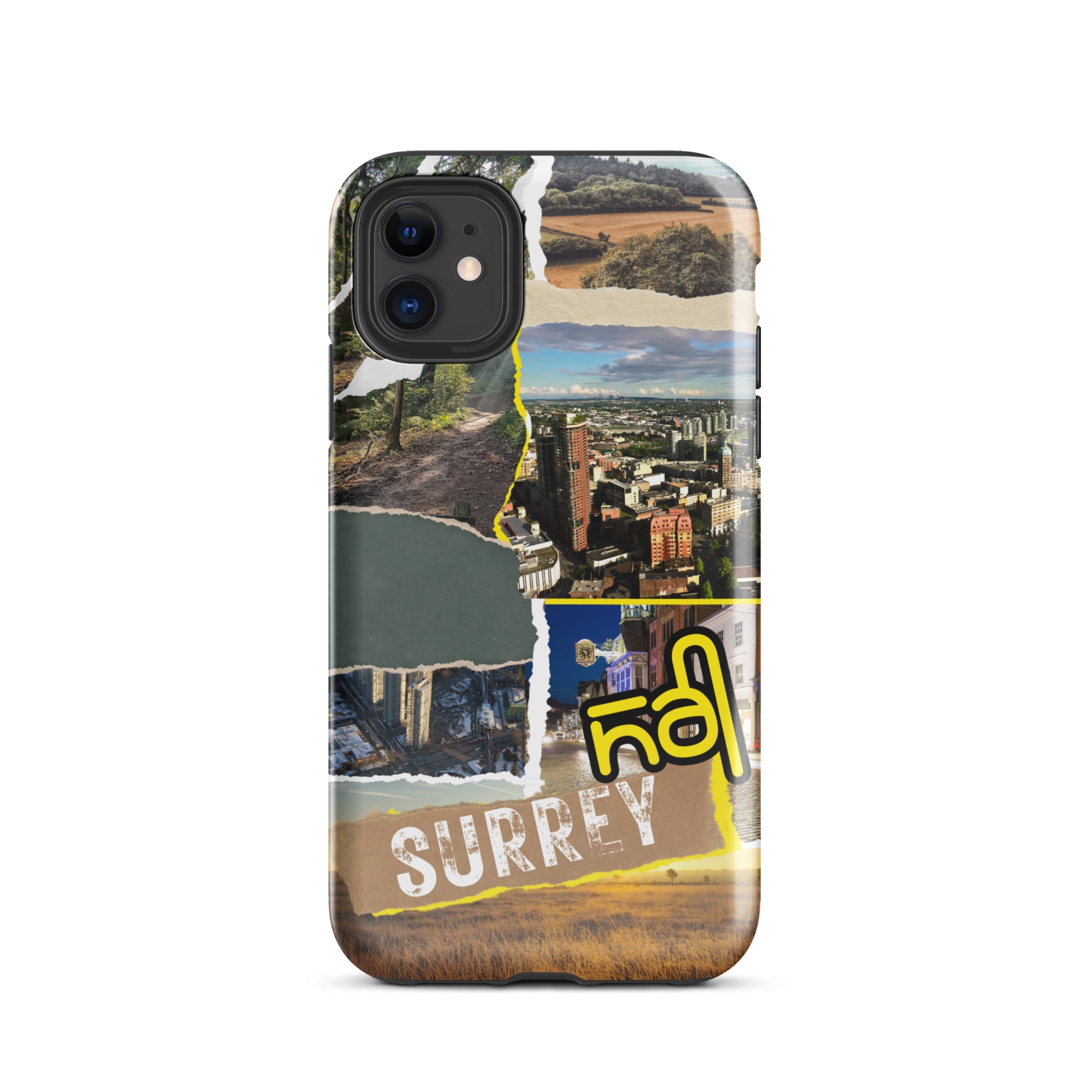 Premium Surrey Collage iPhone Case - Durable Protective Cover with Stylish Design for iPhone [Model] - Perfect for Everyday Use, Travel & Gifting