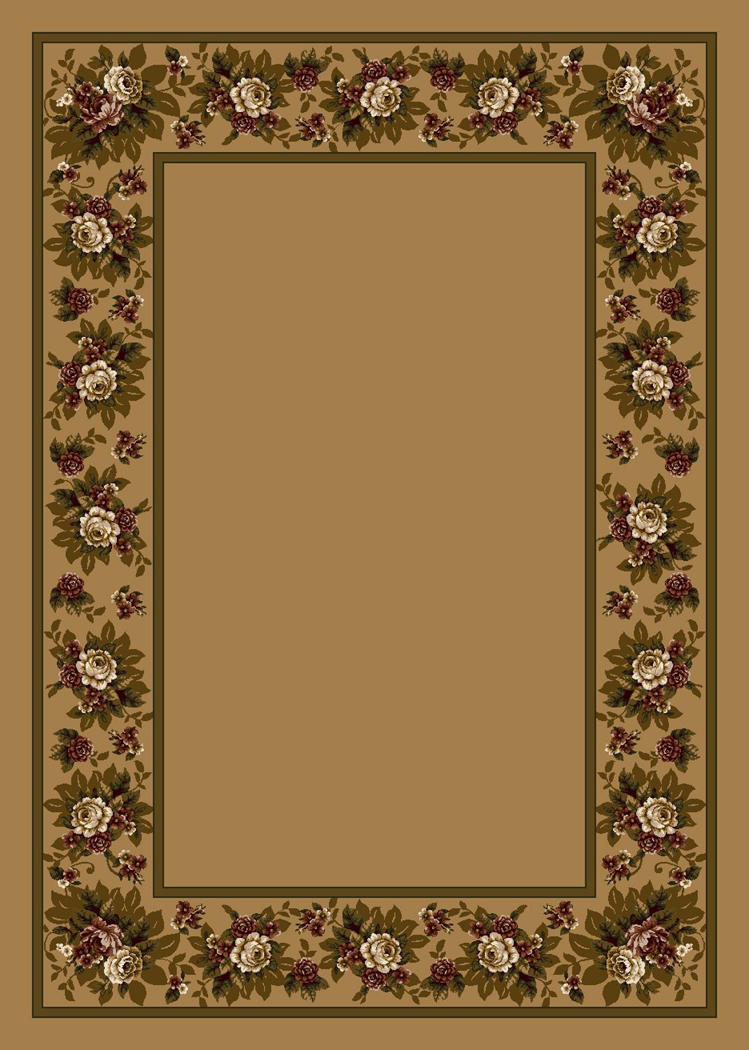 Floral Lace Maize Area Rug 3'10