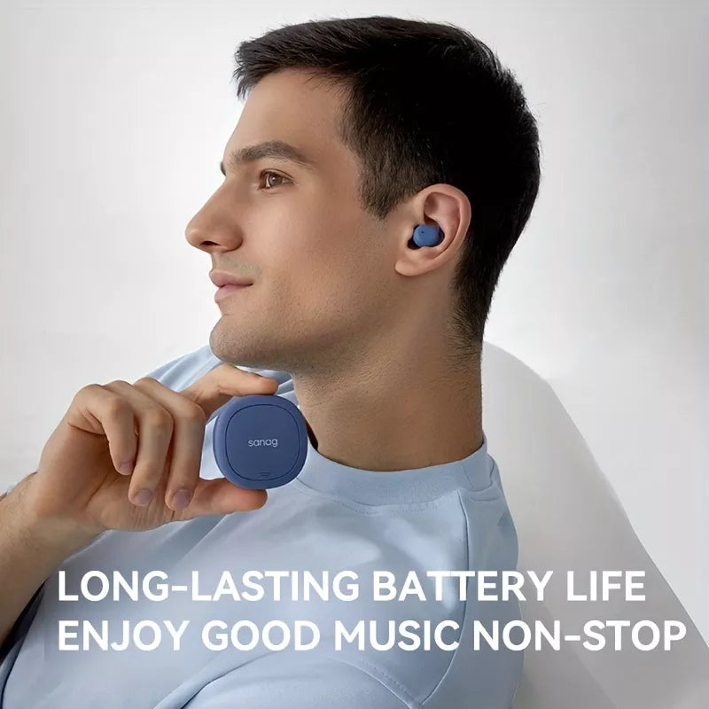 Sanag T42S Pro Wireless Bluetooth Earbuds with Noise Cancellation, Hi-Fi Stereo Sound, 30H Playtime for Running, Gym, Workout & Travel - Perfect for iPhone & Android Phones