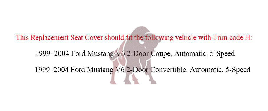 1999-2004 Ford Mustang V6 Custom Fit Seat Covers - Premium Parchment Tan Leather Look - Perfect for Car Enthusiasts & Daily Driving Comfort