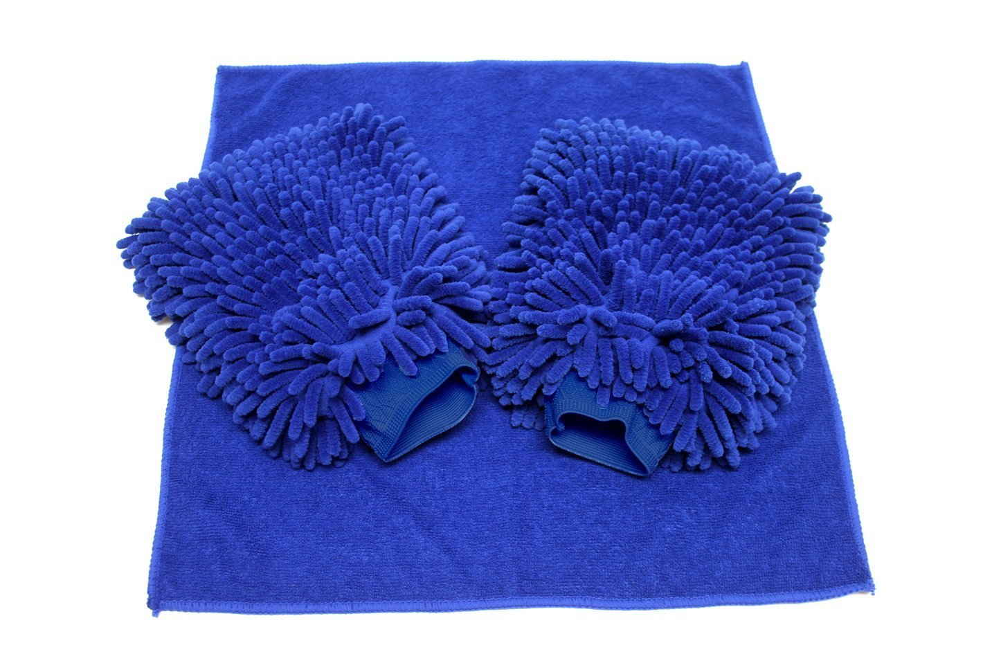 Premium Microfiber Wash Mitts (2 Pack) with Bonus Large Cleaning Cloth - Scratch-Free, Lint-Free Car Wash Gloves for Safe Vehicle & Surface Cleaning - Perfect for Cars, Trucks, Motorcycles & Household Cleaning