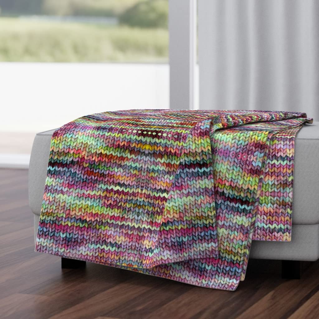 **Spoonflower Soft Plush Minky Throw Blanket 50