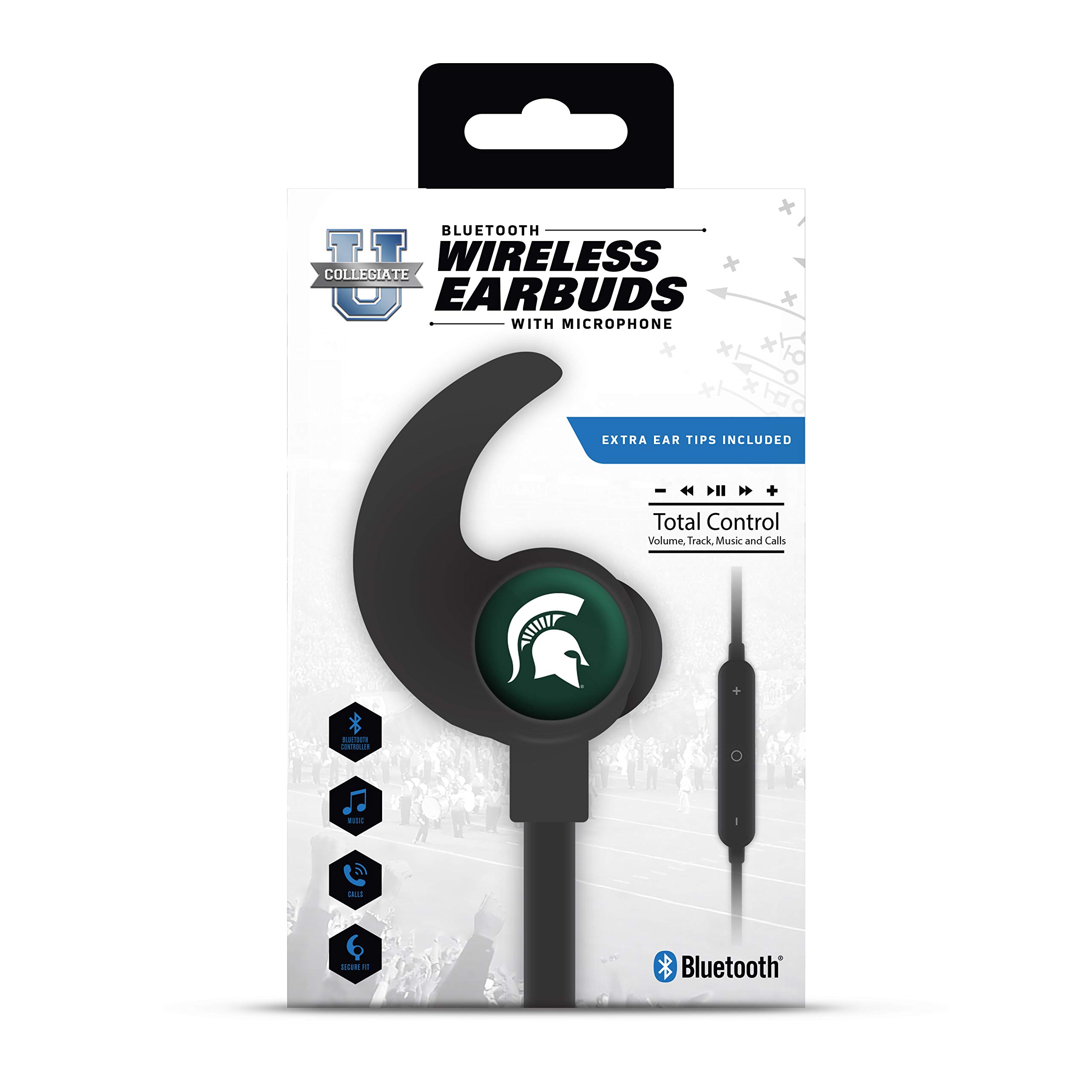 SOAR NCAA Wireless Bluetooth Earbuds - Sweatproof Sports Earphones with 30H Playtime, Noise Cancelling for Running, Gym & Workout - Perfect for College Students & Athletes