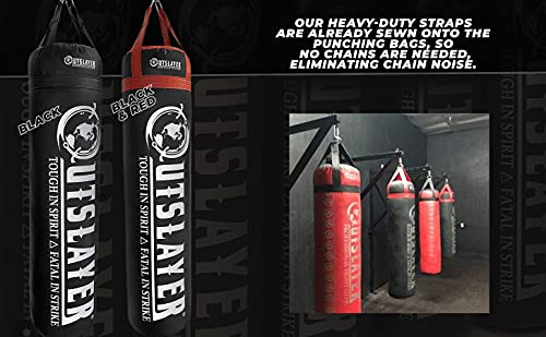 100 lbs Heavy Duty Filled Punching Bag for Boxing, Taekwondo, Kickboxing & MMA Training | Professional Martial Arts Kicking Bag | Made in USA | Perfect for Home Gym, Garage & Dojo Workouts