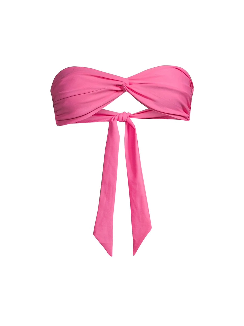 Florence Bandeau Bikini Top - Deep Rose Pink Swimwear for Women | Strapless Bikini Top for Beach, Pool & Summer Vacation