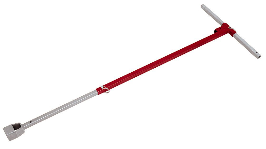 Adjustable Reed Tool VKA Valve Key for 2-Inch Square Nuts on Water Mains - Perfect for Plumbing Repairs & Maintenance