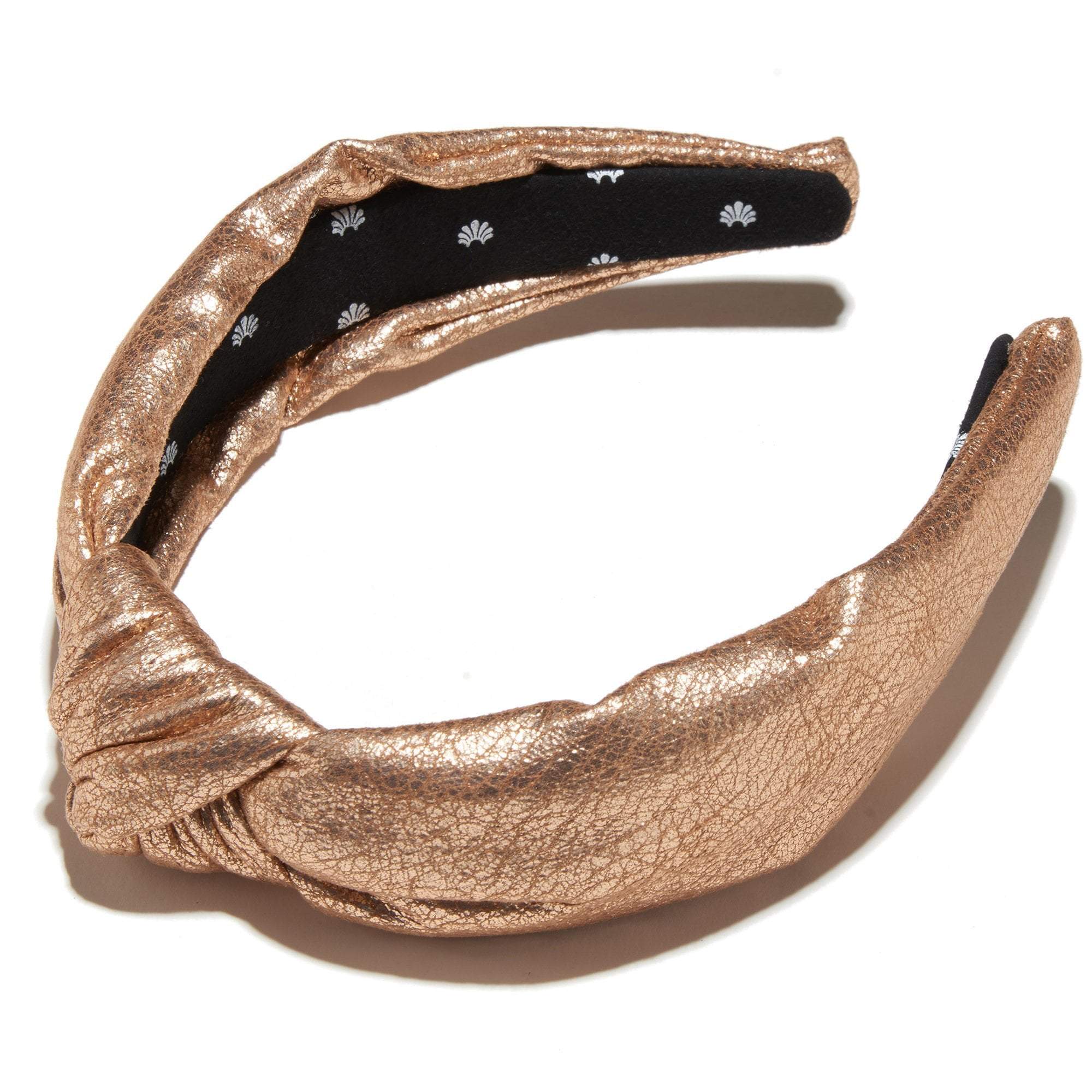 Vintage Style Faux Distressed Leather Knotted Headband - Gold Hair Accessory for Women | Perfect for Boho Fashion, Music Festivals & Everyday Wear