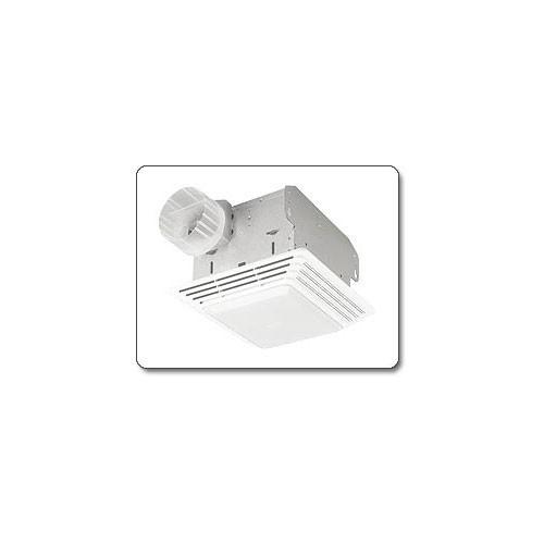 Broan 679 Ceiling Mount Bathroom Exhaust Fan with Light - Quiet Ventilation for Bathroom, Shower & Toilet - White Energy Efficient Bath Fan & LED Light Combo
