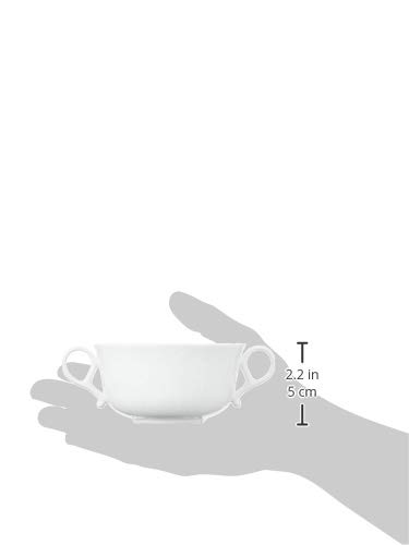 Narumi 9968-2297P Silky White Soup Cup - 10.2 fl oz (290 cc) Microwave & Dishwasher Safe Porcelain Bowl - Perfect for Ramen, Soup & Cereal at Home or Office