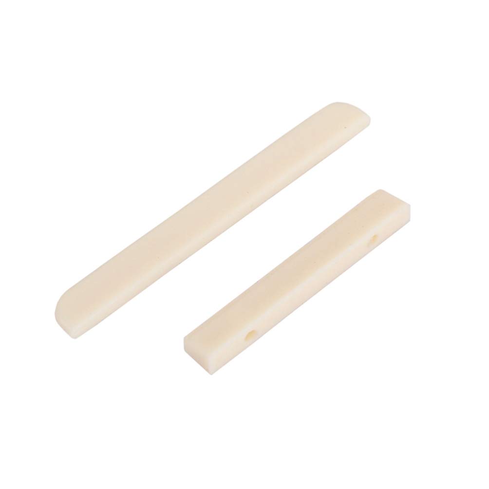 Healifty Guitar Nut and Saddle Kit - Premium Replacement Guitar Accessories for Acoustic & Electric Guitars - Perfect for Guitar Repair, Maintenance, and Upgrades