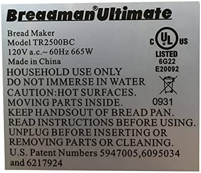 Breadman TR2500BC Bread Maker Pan Seal Kit - 4-Rivet Replacement Pan Seal (8MKIT) | Perfect for Extending Your Bread Machine Lifespan | Ideal for Home Baking & Kitchen Use