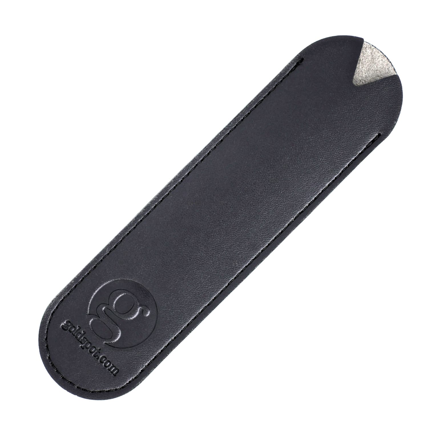 Premium Black Leather Single Pen Sleeve - Elegant Protection for Fountain Pens, Ballpoints & Rollerballs | Perfect for Office, School & Travel Accessories