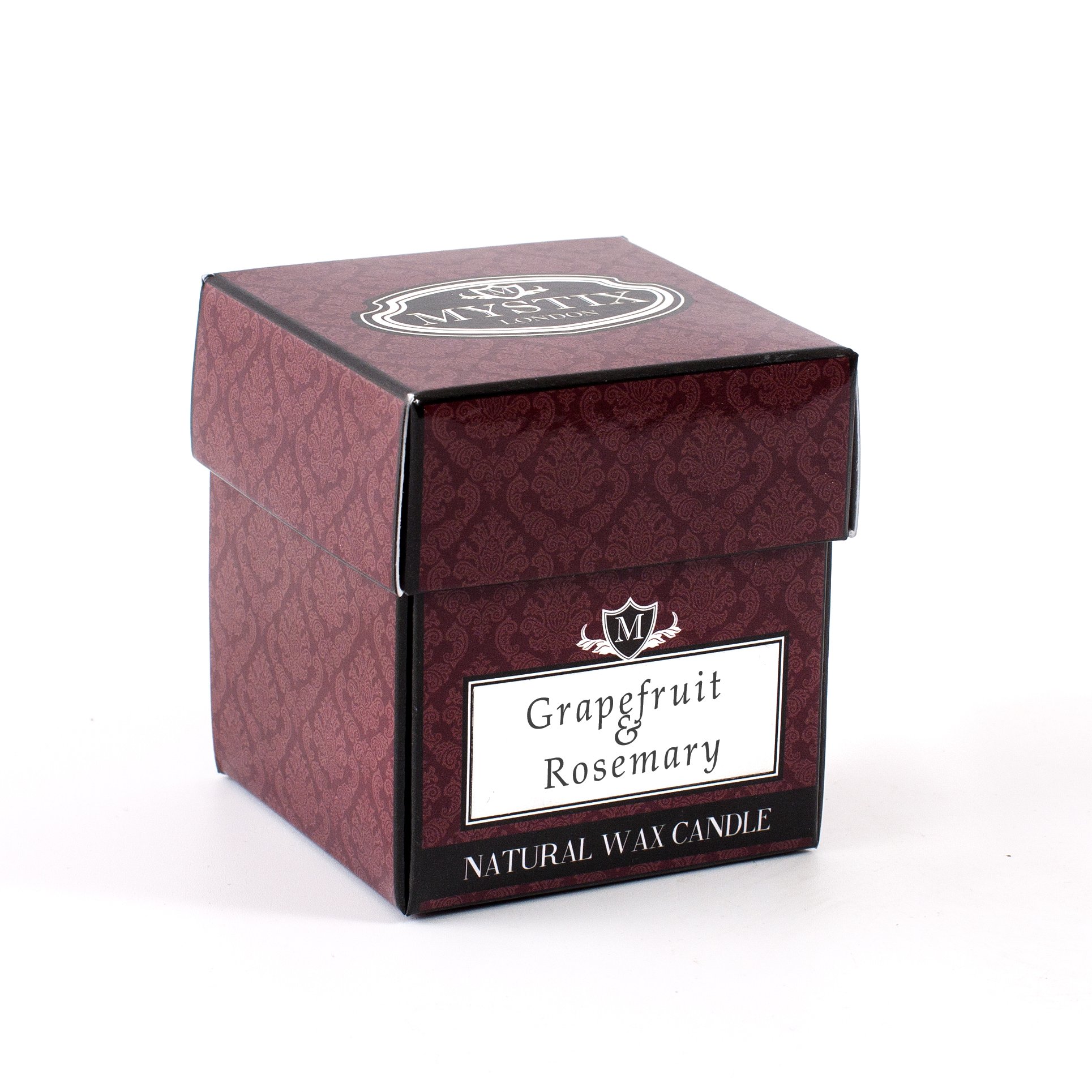 London Grapefruit & Rosemary Scented Candle - 8cl Small Aromatherapy Candle for Home, Kitchen, Bathroom & Living Room | Natural Soy Wax in Reusable Glass Jar | Perfect Relaxing Gift for Women & Men | Creates Cozy Ambiance for Meditation, Romantic Dinners & Stress Relief