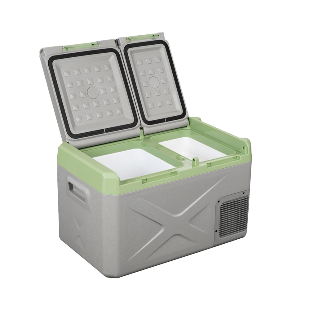 Alpicool XD45 12V Portable Car Refrigerator Freezer - 45 Quart Compact Fridge for Road Trips, Camping & Outdoor Adventures - Dual Zone Cooling & Energy Efficient