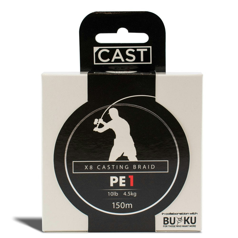 Cast Buku X8 Premium Fishing Braid Line - High Strength & Durability for Saltwater & Freshwater Fishing | Perfect for Casting, Trolling & Surf Fishing