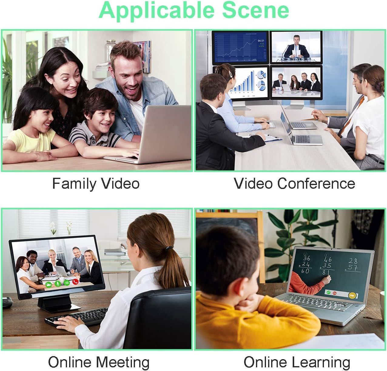 Monodeal USB Conference Microphone with Mute Button - Plug & Play PC Microphone for Laptop, Computer - Ideal for Zoom Meetings, Virtual Classes, Skype Calls, Video Conferencing & Online Teaching
