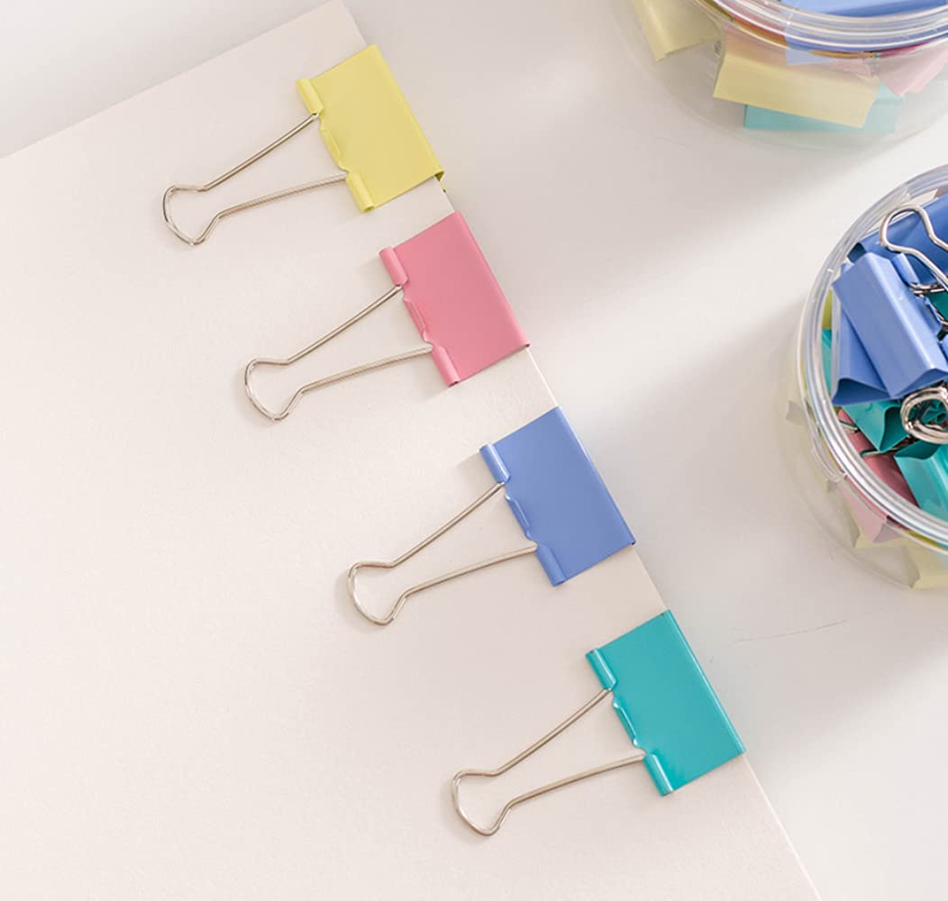 Extra Large 2 Inch Binder Clips - 12 Pack Colorful Heavy Duty Paper Clips for Office, School & Home - Perfect for Organizing Documents, Bulletin Boards & Craft Projects
