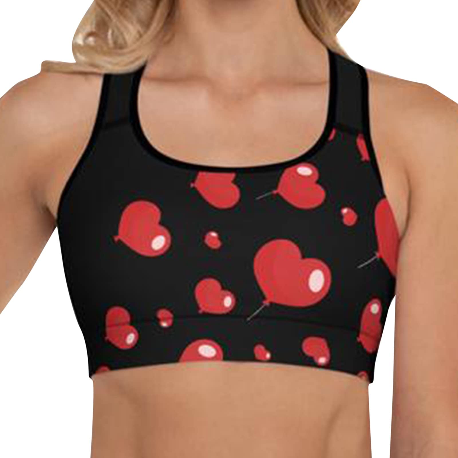 Women's Printed Tank Tops - Lovesy Yoga & Sports Crop Tops for Activewear, Gym, Running & Casual Wear