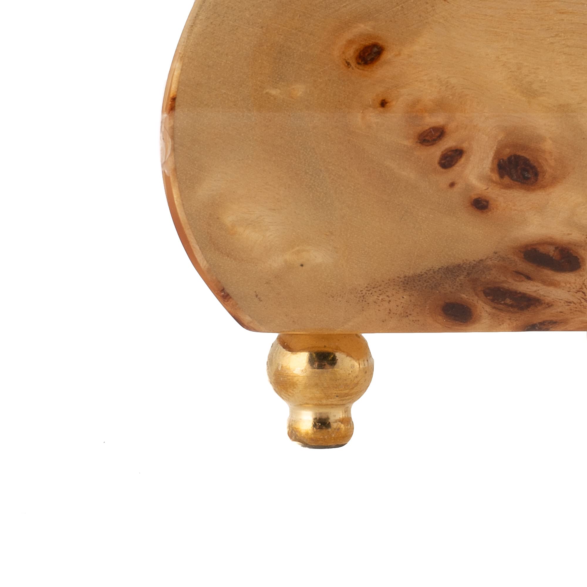 Exquisite Handmade Sorrento Italian Birdseye Maple Music Jewelry Box - Customizable Tunes, Matte Finish | Perfect Gift for Anniversaries, Weddings & Home Decor
