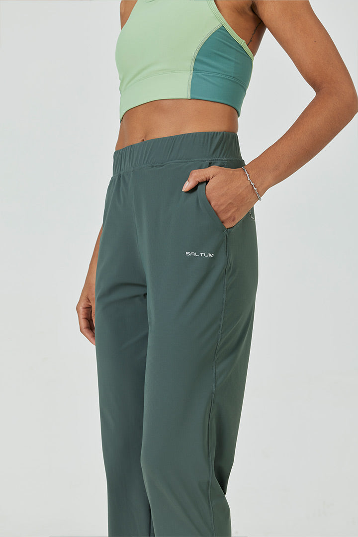 Saltum High Rise Mesh 7/8 Yoga Pants - Breathable Workout Leggings for Women, Running, Gym & Lounge Wear
