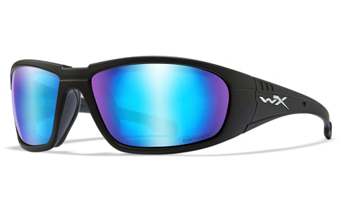 Matte Black-Captivate Polarised Blue Mirror Lens