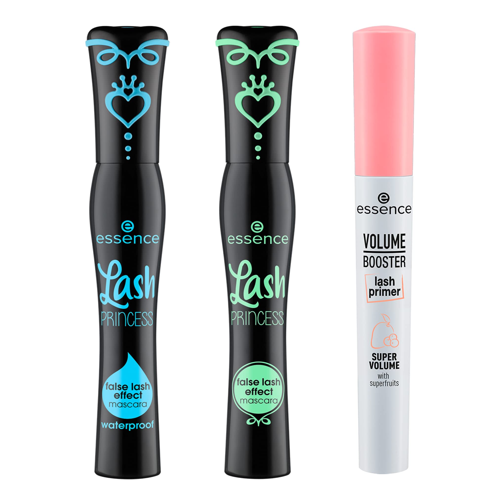 Lash Princess False Lash Effect Volumizing Mascara & Waterproof Mascara Bundle with Lash Primer - Lengthening, Volumizing for Dramatic Lashes - Perfect for Weddings, Parties & Everyday Glam