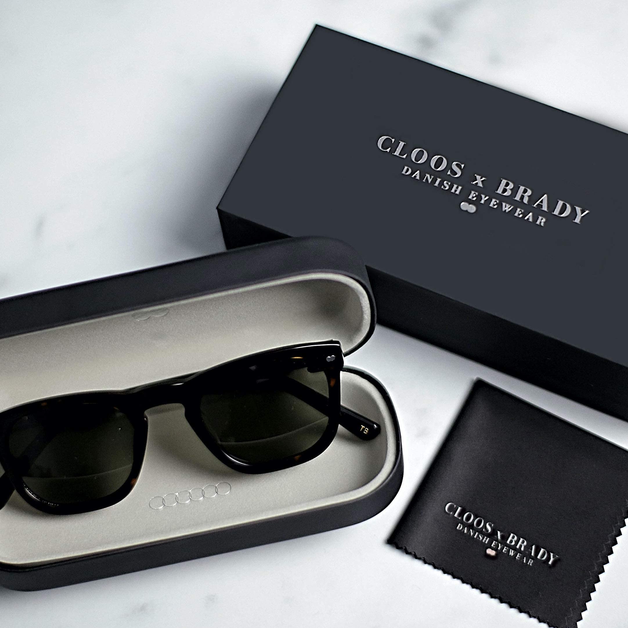 Christopher Cloos x Brady Original Polarized Sunglasses - UV Protection, Classic Style for Men & Women - Perfect for Driving, Beach, and Outdoor Activities