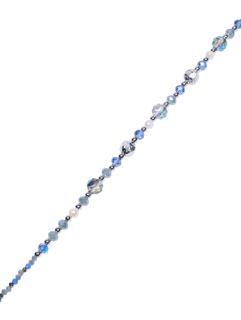 Sparkling Blue Beaded Necklace for Women - Elegant Crystal Jewelry Gift for Party, Wedding & Special Occasions