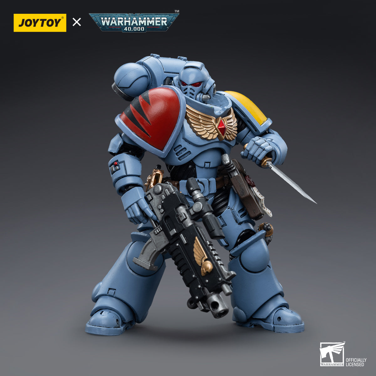 JOYTOY 1/18 Scale Warhammer 40K Intercessors Action Figure Set (4pcs) - Highly Detailed Collectible Miniatures for Tabletop Gaming & Display - Perfect for Warhammer Fans and Sci-Fi Collectors