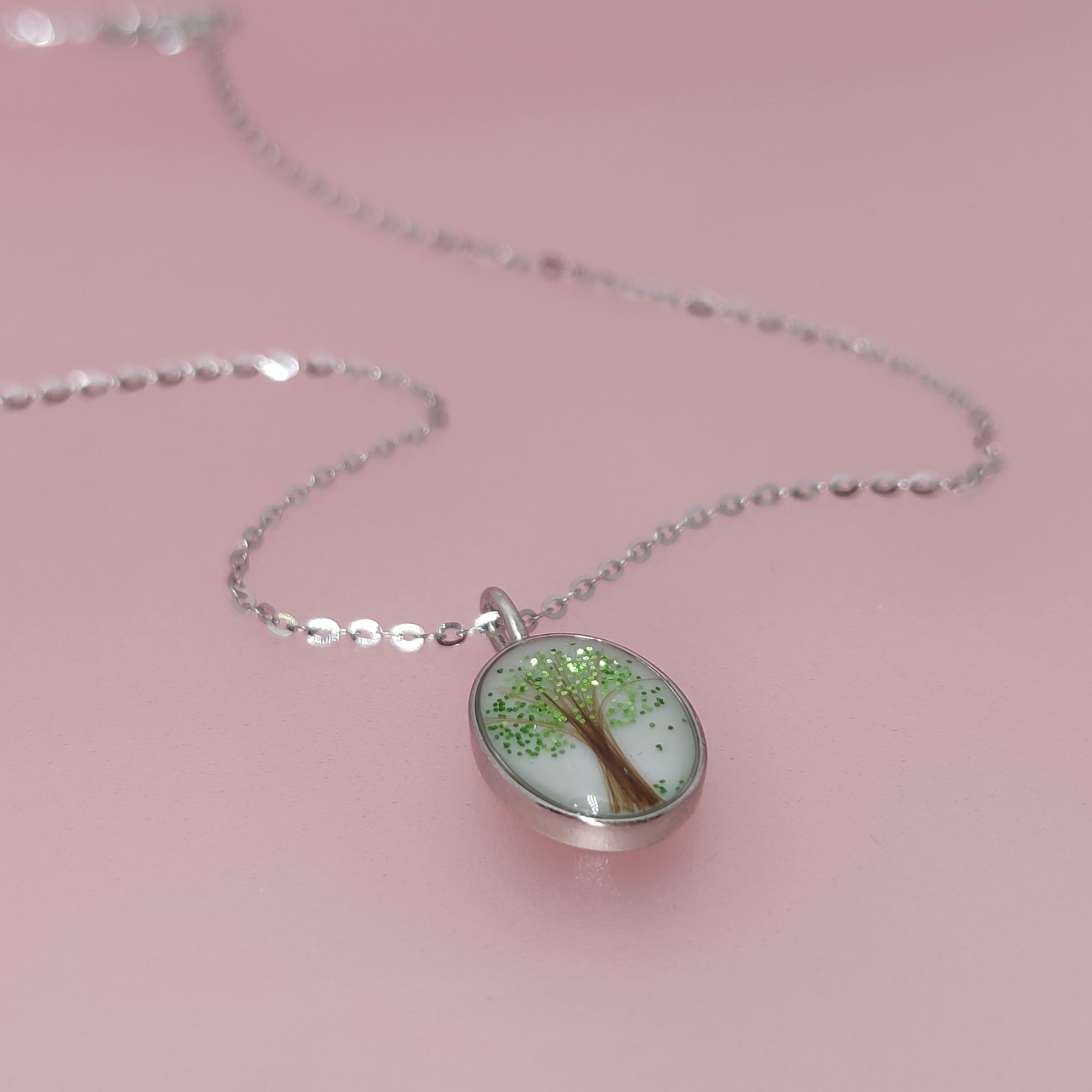 LoveMiracle Solid Gold Oval Breastmilk & Baby Hair Keepsake Necklace - Perfect for New Moms, Baby Shower Gifts & Cherished Memories