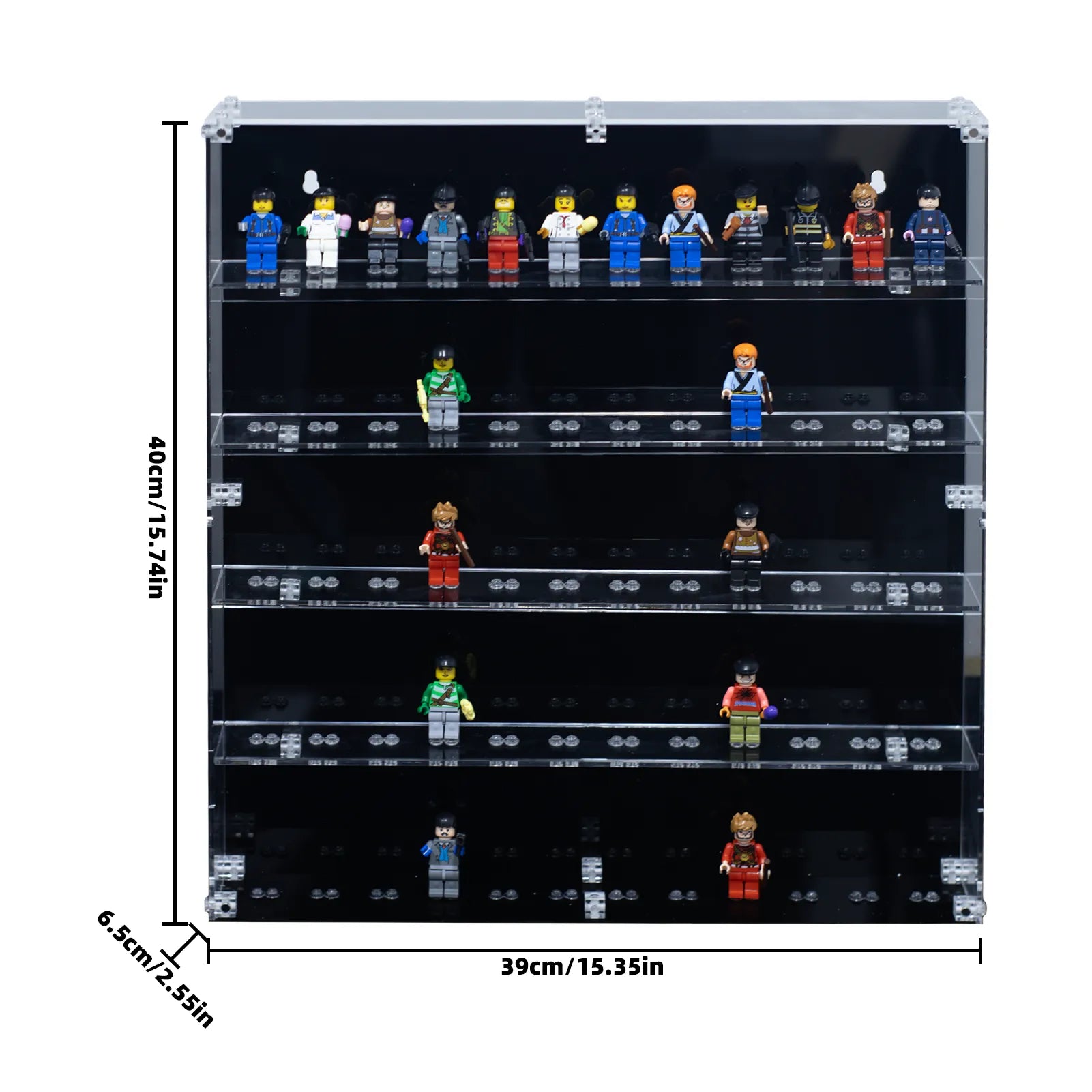 LEGO Minifigure Display Case - Holds Up to 60 Pieces | Perfect for Collectors & Home Decor | Showcase Your LEGO Collection in Style
