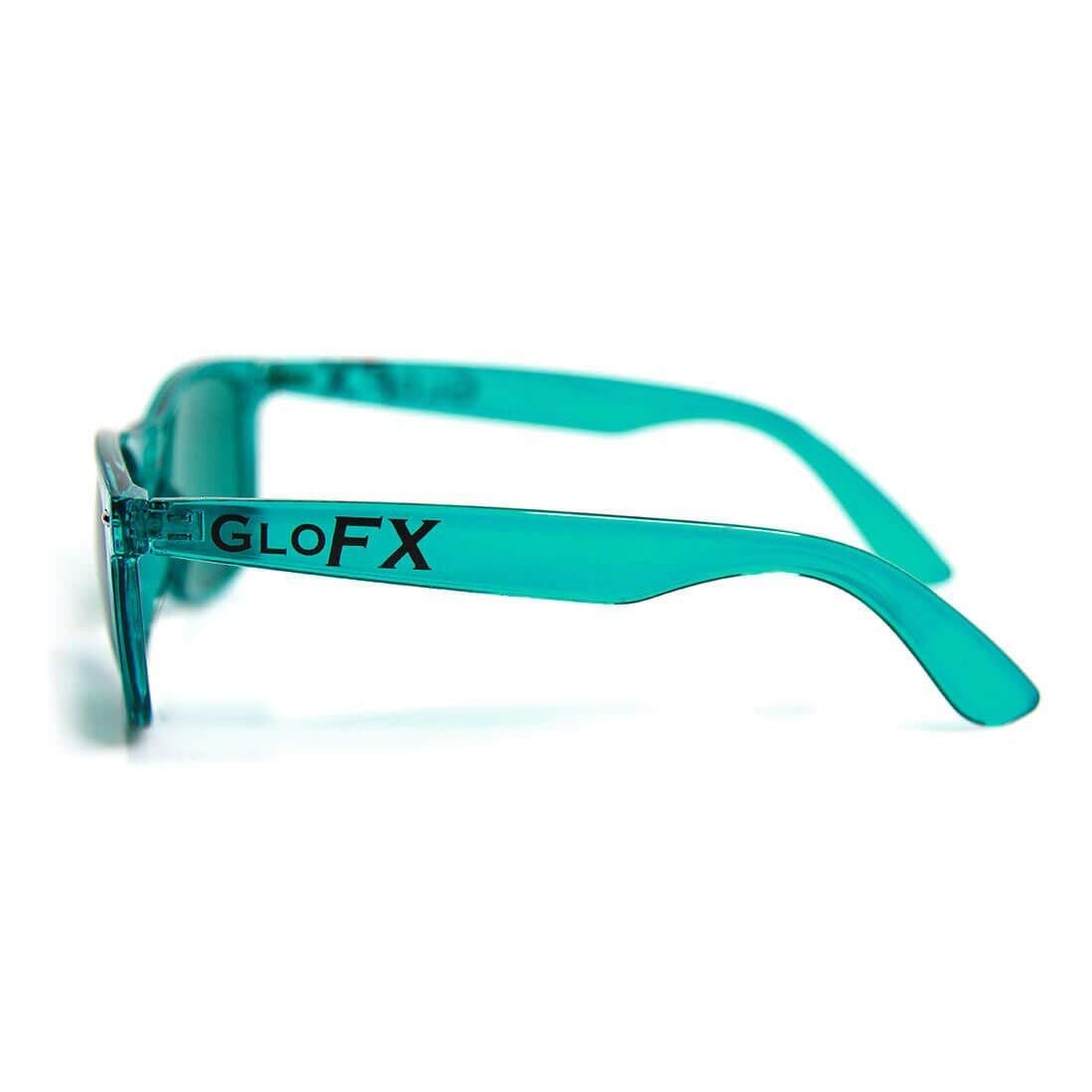 GloFX Color Therapy Glasses for Chakra Balancing & Mood Enhancement – Aqua Light Therapy Chromotherapy Glasses | Perfect for Meditation, Stress Relief & Energy Healing
