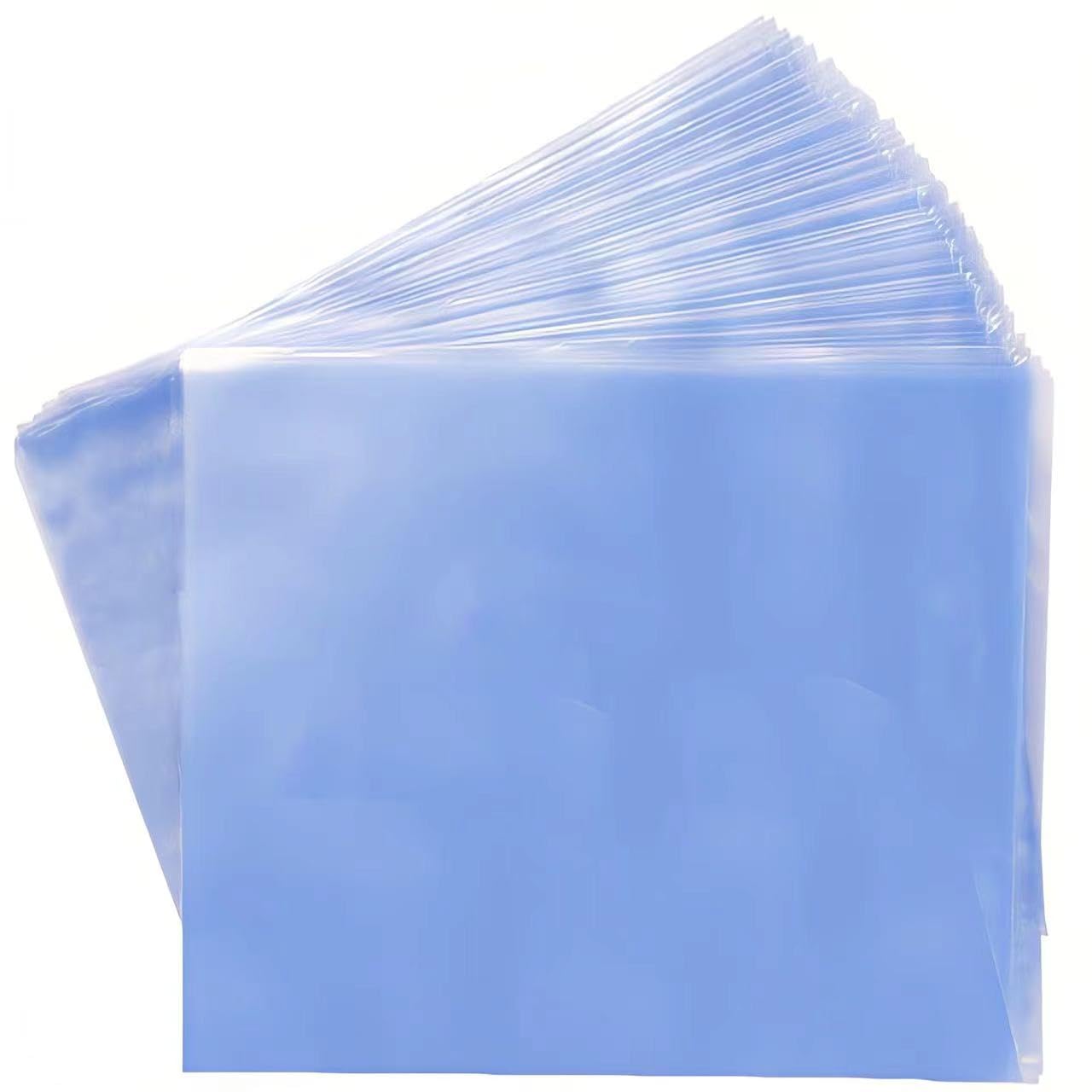 500 Pack 6x6 Inch Clear PVC Heat Shrink Wrap Bags - Odorless Shrink Film for Soaps, Bath Bombs, Candles, Jars & Small Gifts - Perfect for Packaging, Retail Display & DIY Crafts