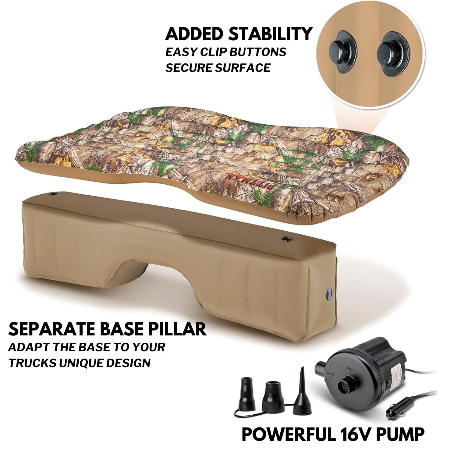 **Pittman Outdoors Backseat Air Mattress for Trucks, Vans & SUVs - 60