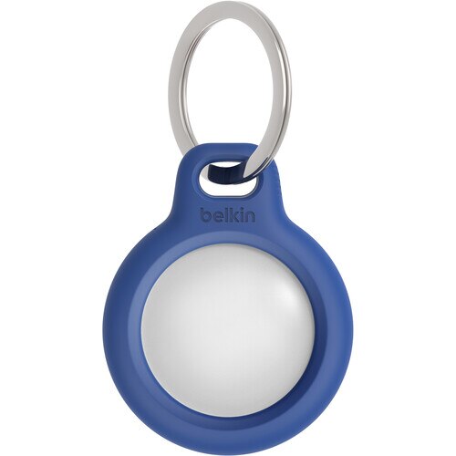 Belkin AirTag Security Keychain - Blue | Secure Your Keys & Belongings for Travel, Work & Daily Use