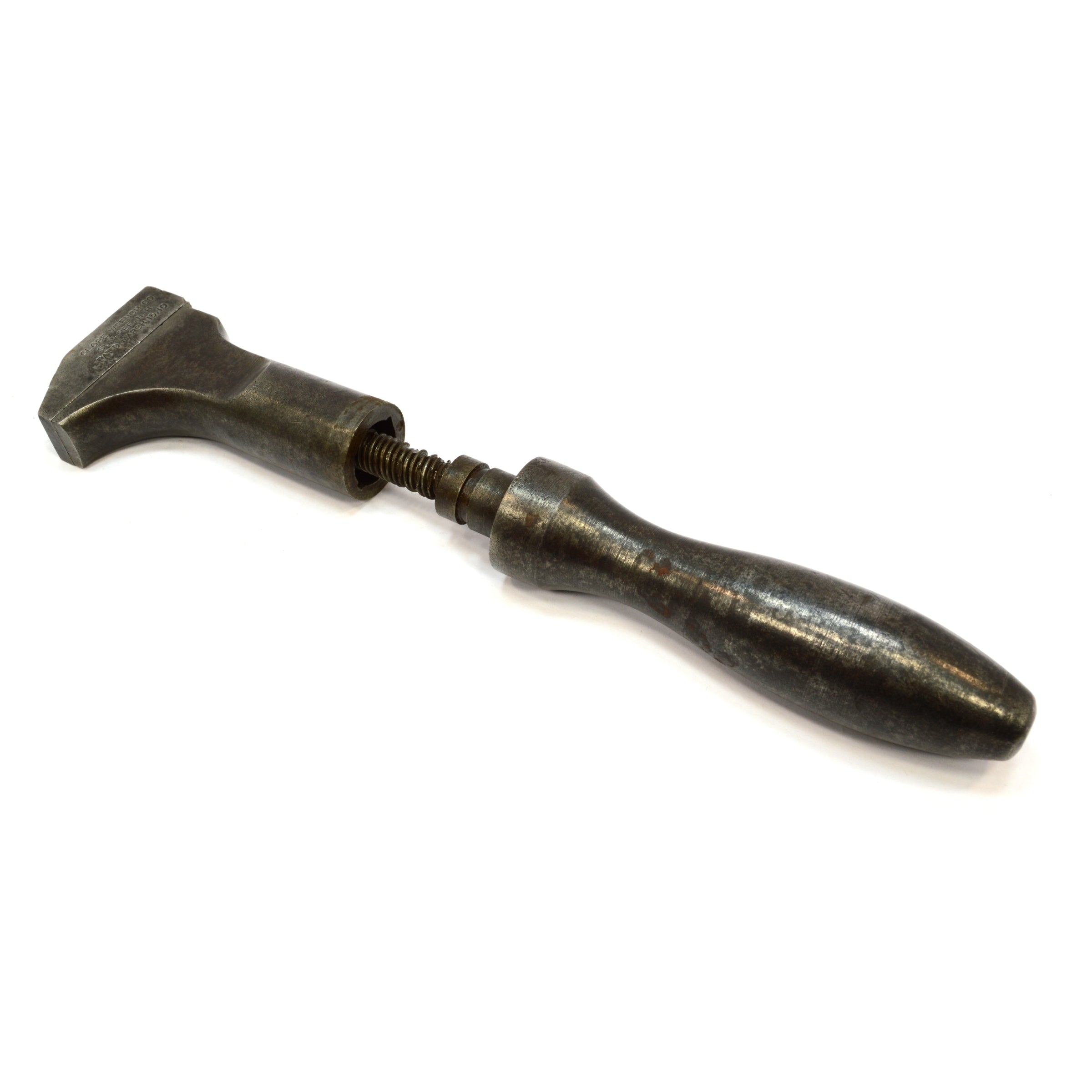 Vintage Globe Wrench Co. Adjustable Nut Wrench - Sunapee Twist Handle Design for Plumbing, Automotive & DIY Repairs | Antique Tool Collection