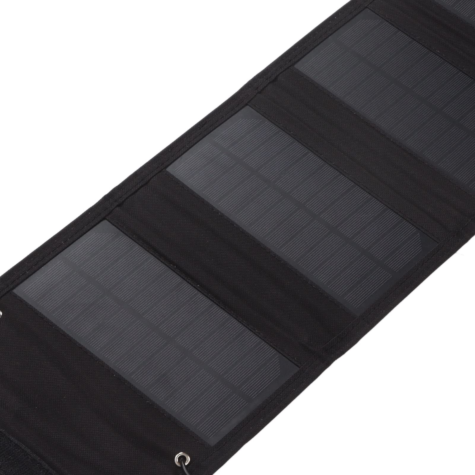 EXCLUZO 15W Folding Solar Panel - IP65 Waterproof Portable Solar Charger for Outdoor Cameras, Phones & USB Devices | Perfect for Camping, Hiking & Emergency Power Supply