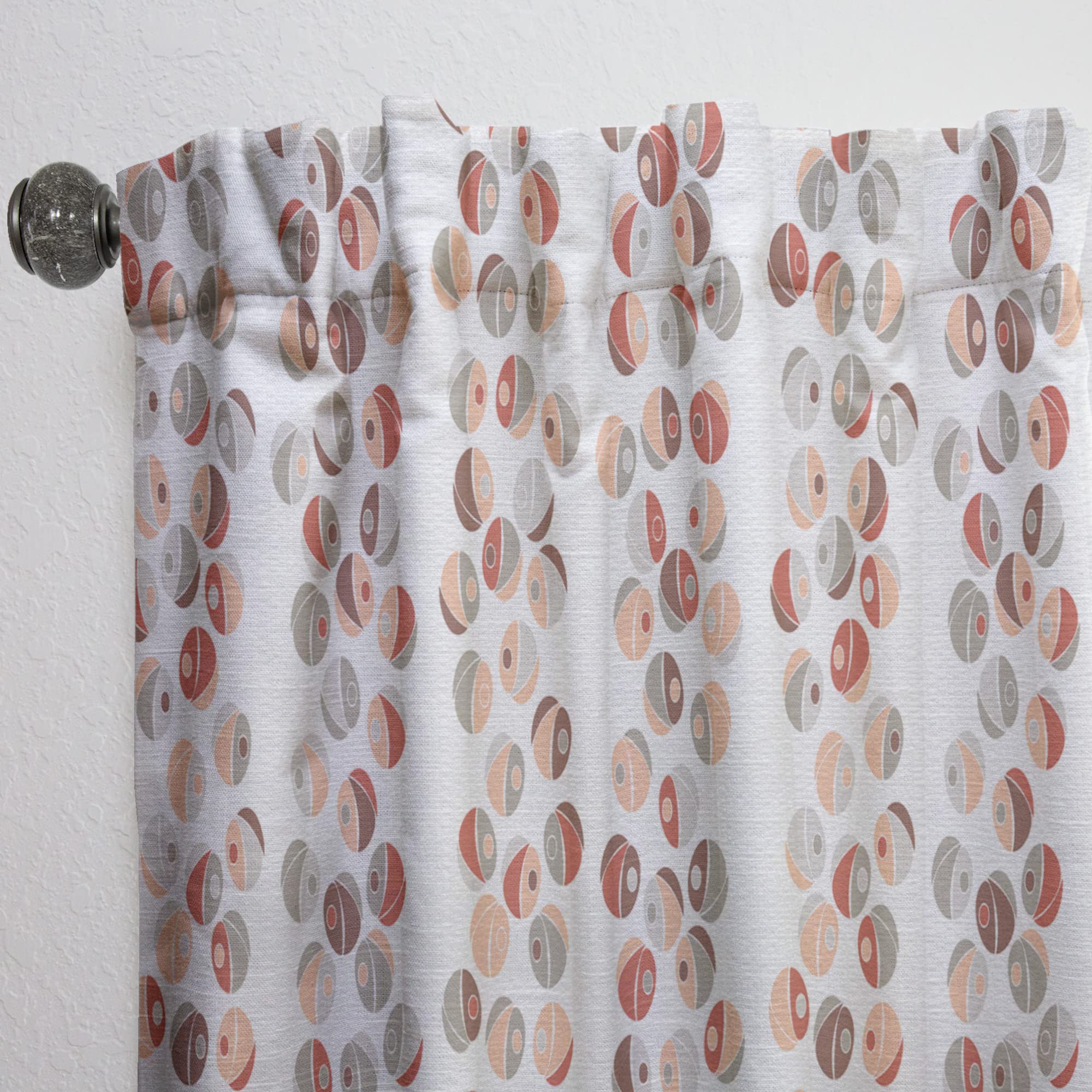 Retro Abstract Design XIX Thermal Insulated Curtains - Single Panel 52x84 - Blackout Drapes for Bedroom & Living Room - Perfect for Home Decor & Light Control
