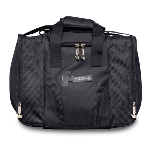 Hammer Raw Single Tote Black Bowling Bag - Durable Bowling Accessory for League Play & Practice | Perfect for Bowling Enthusiasts & Pro Players