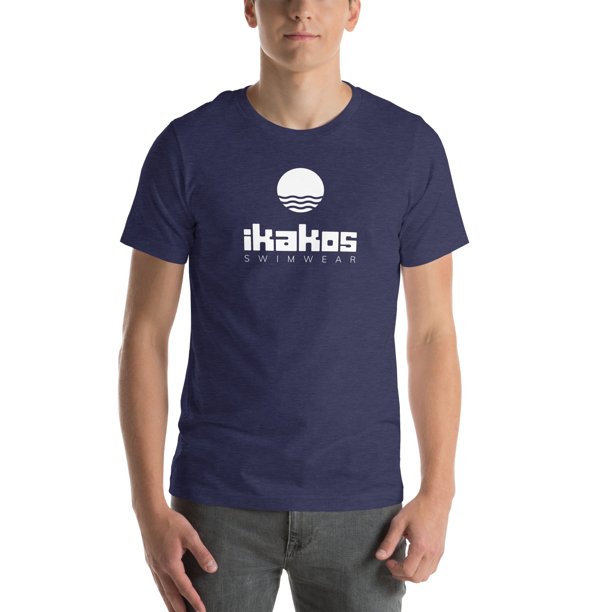 IKAKOS Unisex White Logo T-Shirt - Comfortable Cotton Tee for Men & Women - Perfect for Casual Wear, Gym, and Everyday Outfits