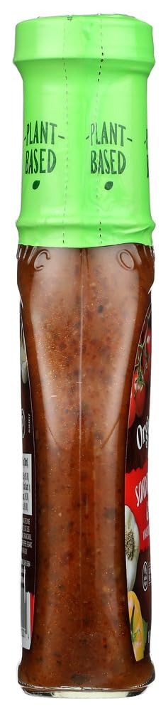 Organicville Sun Dried Tomato Garlic Vinaigrette - 12 Pack (8 Oz Each) | Premium Organic Salad Dressing | Perfect for Salads, Pasta & Marinades
