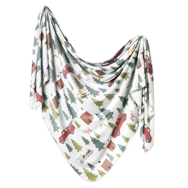 Copper Pearl Swaddle Blanket - Soft & Breathable Baby Wrap for Newborns - Perfect for Swaddling, Nursing, and Stroller Use - Kringle Design