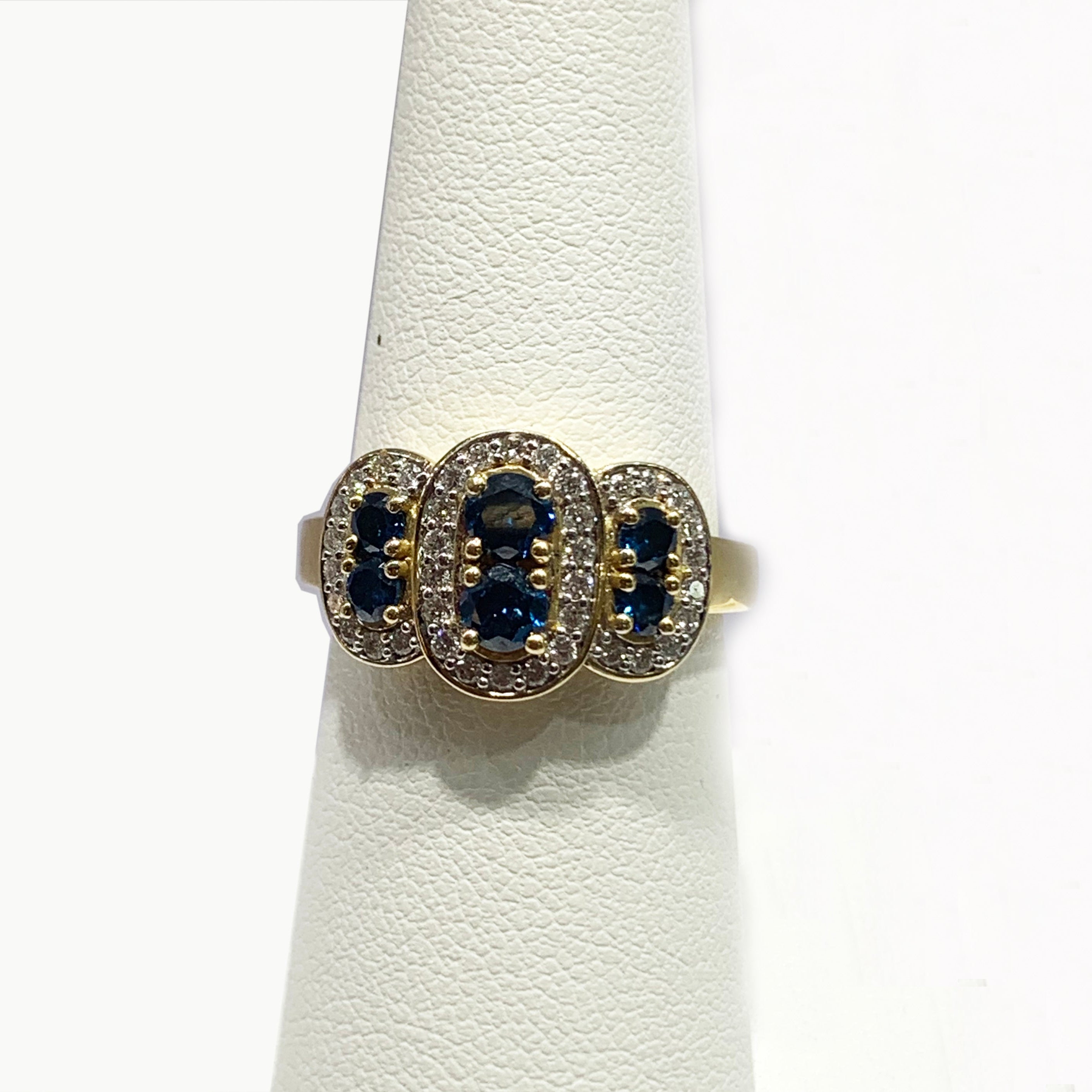 14K White Gold Blue Diamond Ring for Women - Elegant Solitaire Engagement & Wedding Band - Perfect for Proposals, Anniversaries, and Special Occasions