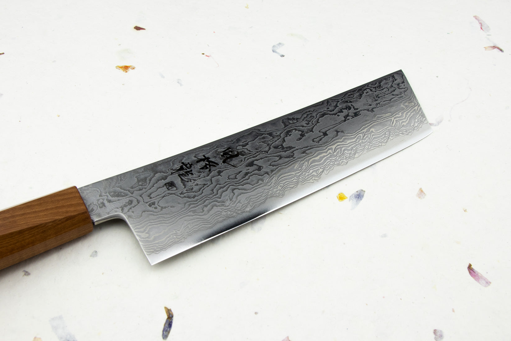 Premium Ryusen Fukakuryu Nakiri Knife 155mm - Japanese High-Carbon Steel Blade for Professional Chefs & Home Cooking - Perfect for Slicing Vegetables, Herbs & Sushi Prep