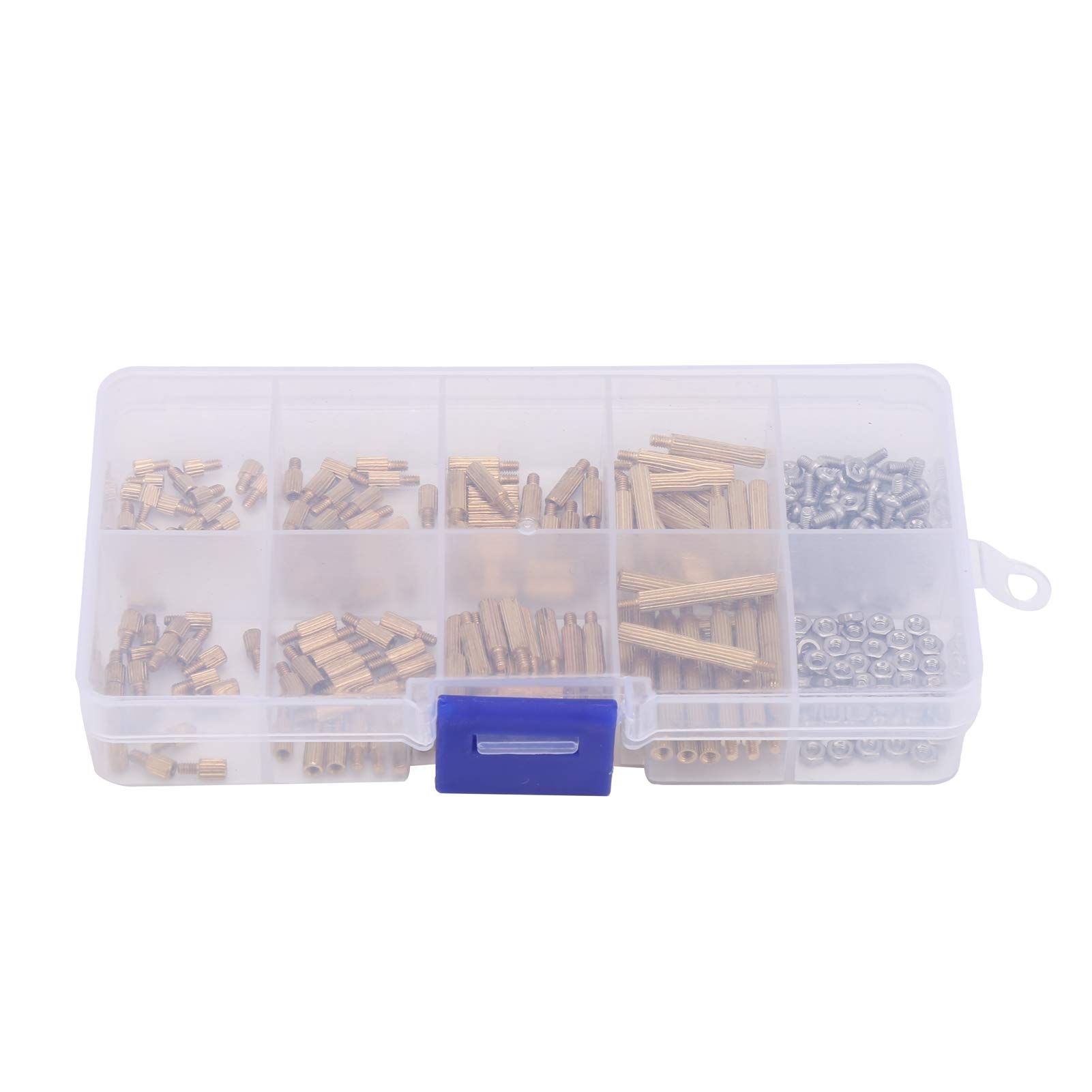 Brass Threaded Standoff Spacer Kit - M2 Lightweight Standoff Nuts for Computer Case & Motherboard Installation | PC Building & Electronics Assembly
