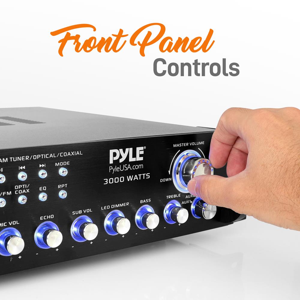 Bluetooth Hybrid Amplifier Receiver - Wireless Audio Streaming & Hi-Fi Sound System for Home Theater, Music Studio, and Multi-Room Audio