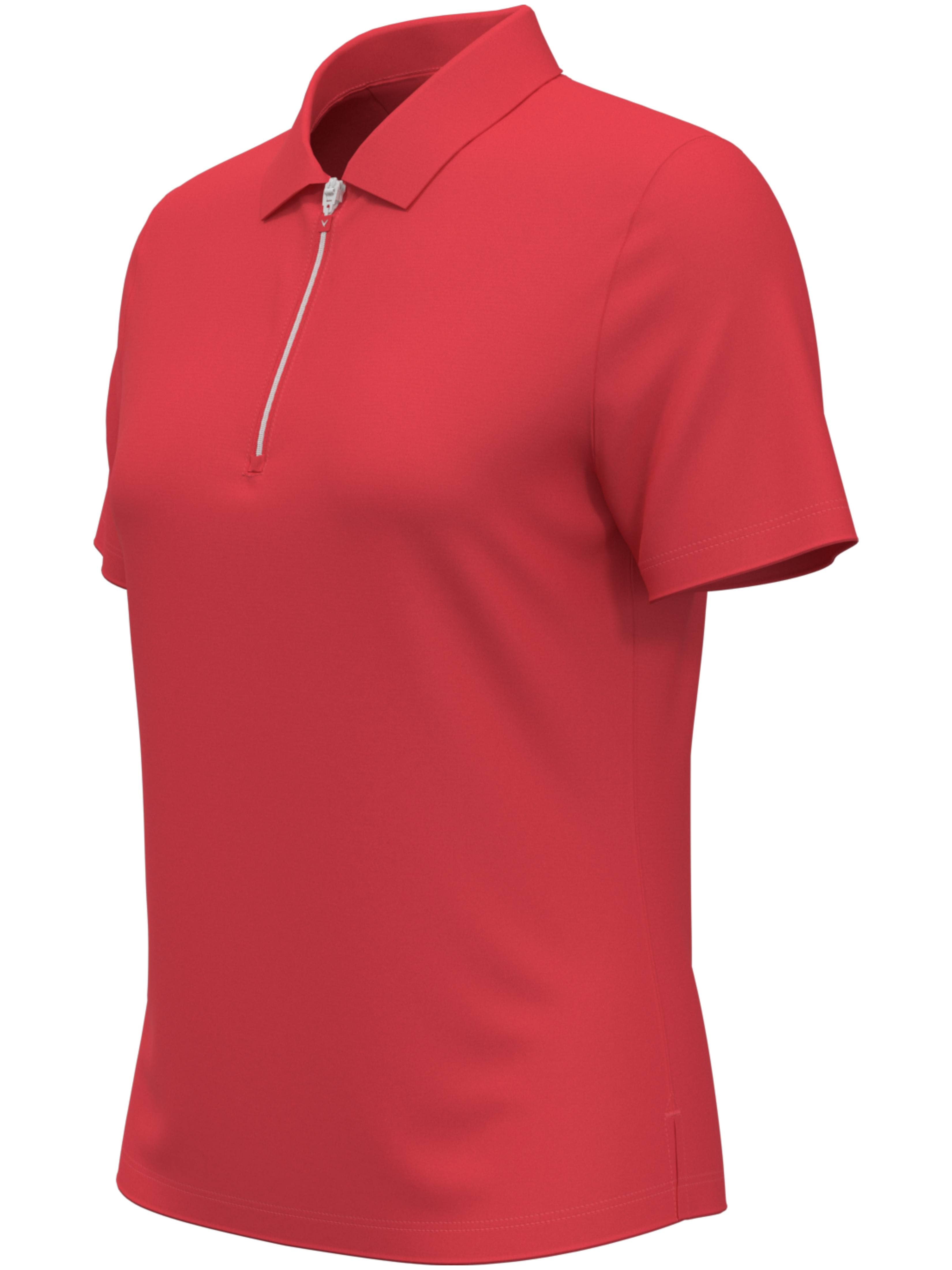 Women's 1/4 Zip Solid Golf Polo Shirt - Breathable Moisture-Wicking Performance Top for Golfing, Tennis & Outdoor Sports