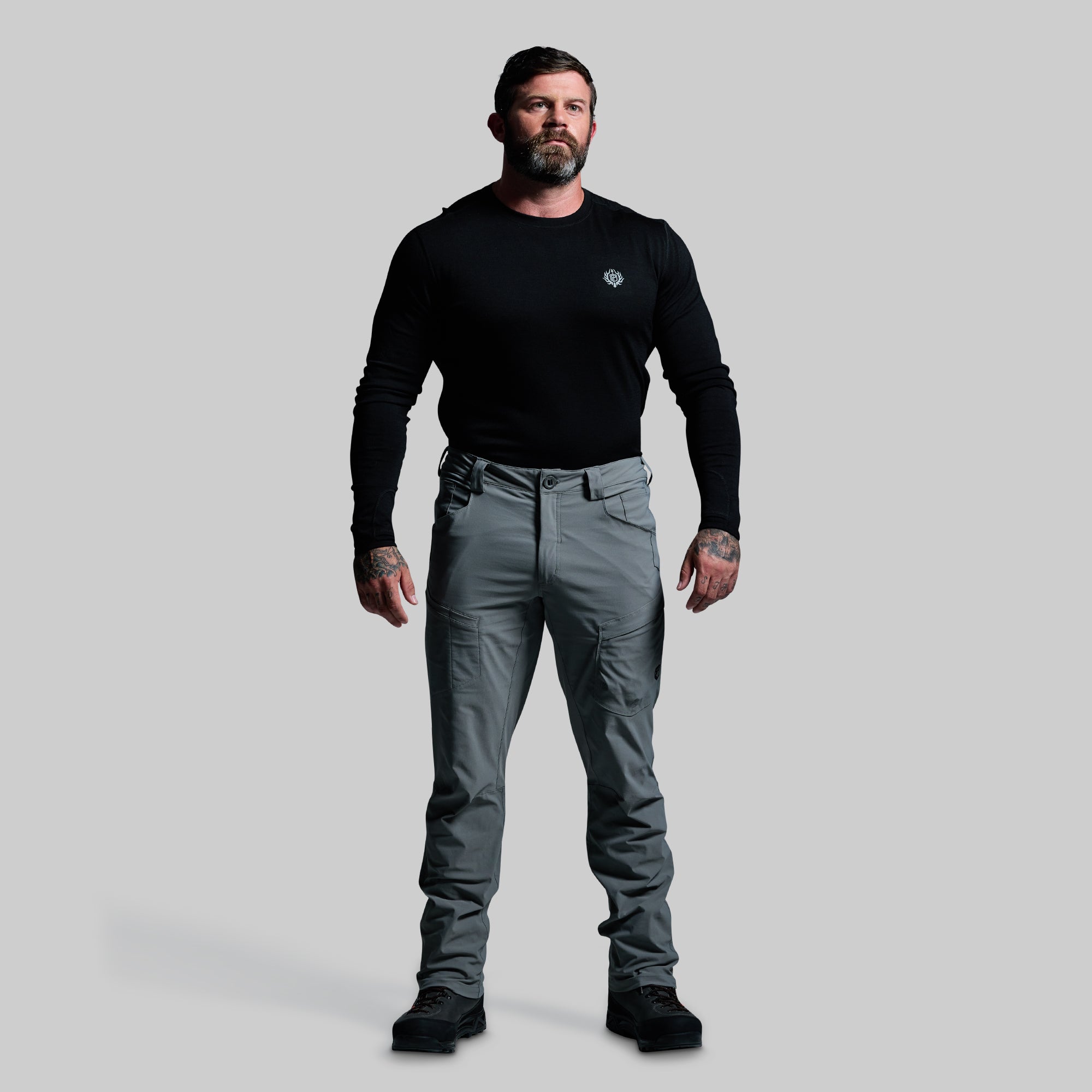 Men's Outdoor Hiking Pants - Lightweight Quick-Dry Water-Resistant Terrain Pant (Wolf Grey) for Camping, Trekking & Adventure Travel